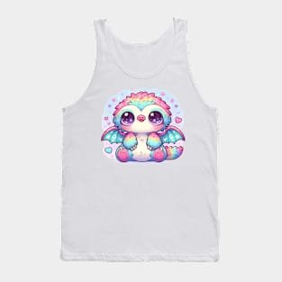 Kawaii Sloth Dragon Tank Top